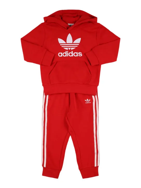 adidas Originals   Cotton blend hoodie &amp; sweatpants 