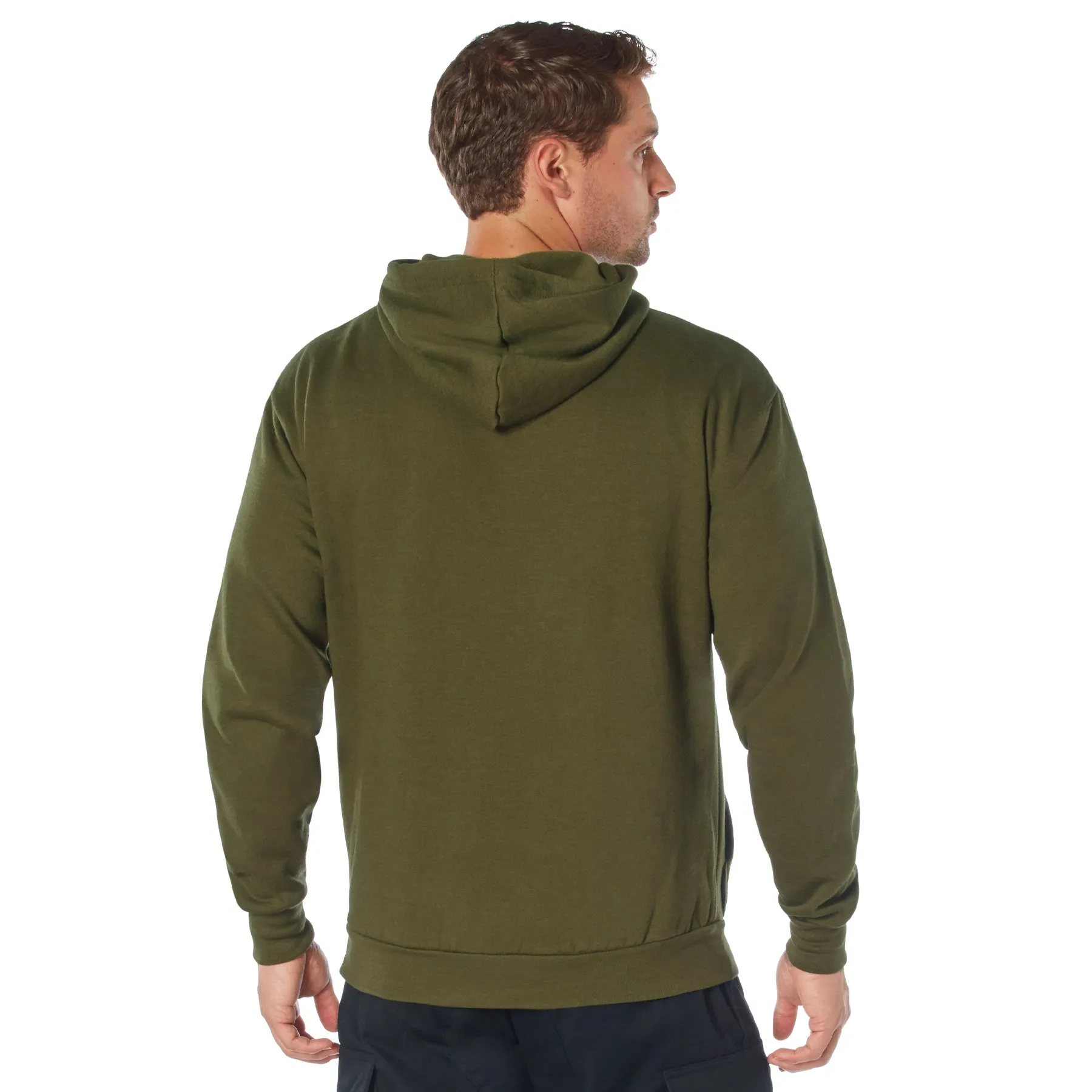 Army Olive Drab Hooded Pullover Sweatshirts