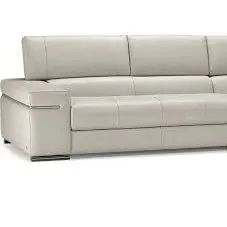 AVANA TAUPE LEATHER SOFA