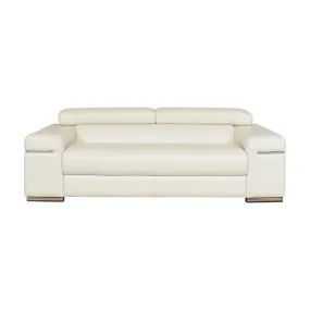 AVANA TAUPE LEATHER SOFA