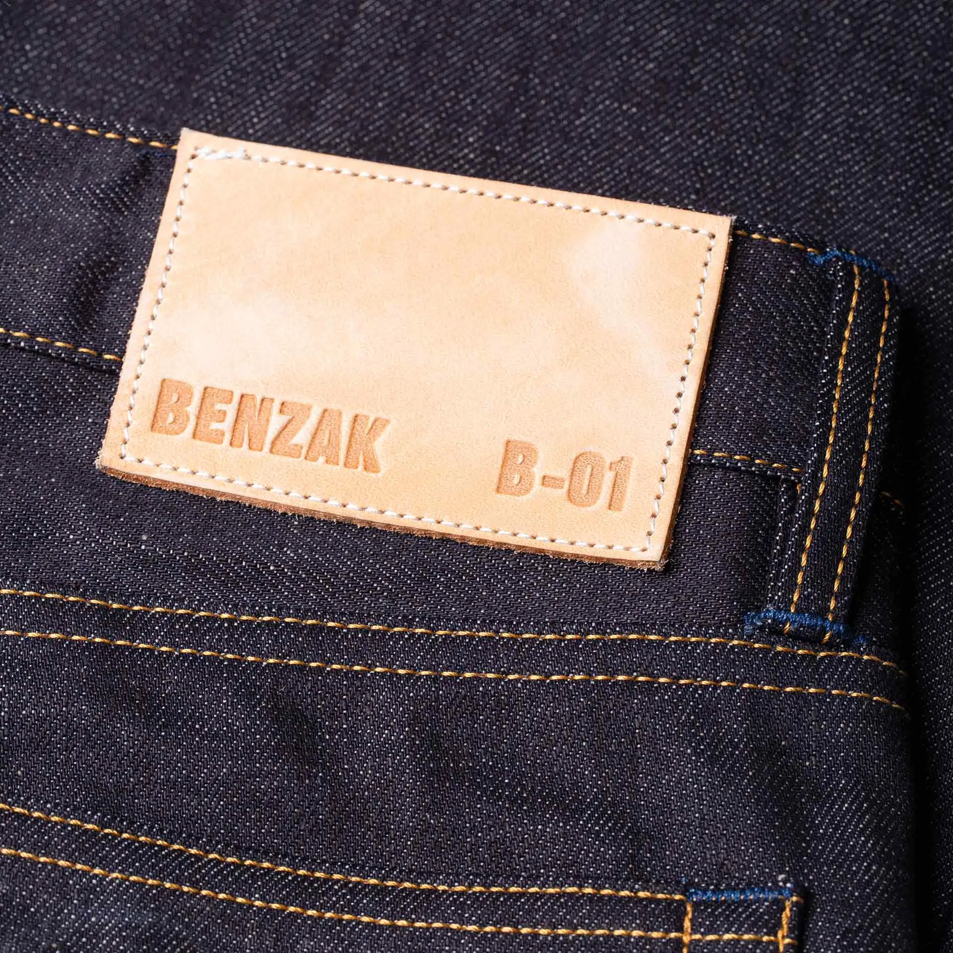 B-01 SLIM 13 oz. brown cotton selvedge