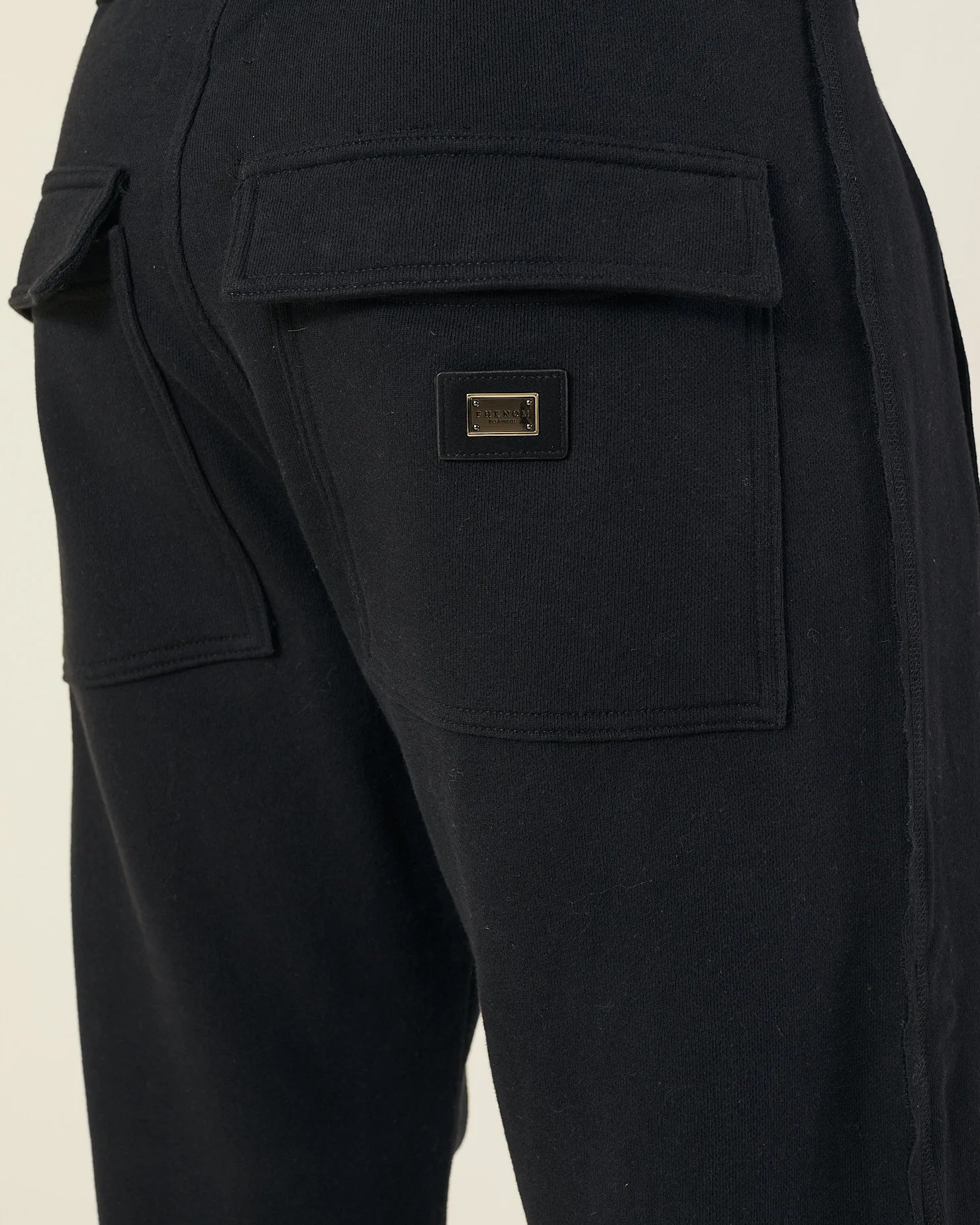 BAGGY LOOPBACK COTTON-JERSEY TRACK PANTS