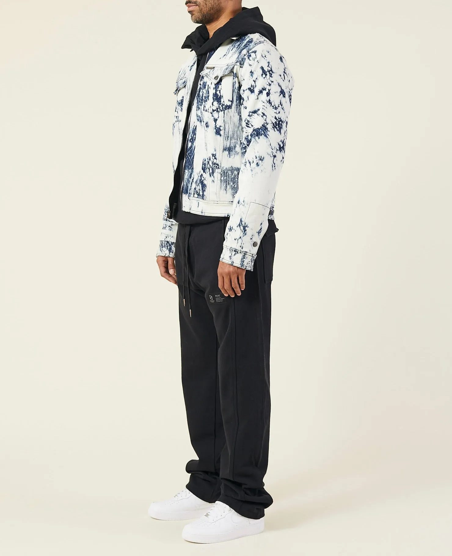 BAGGY LOOPBACK COTTON-JERSEY TRACK PANTS