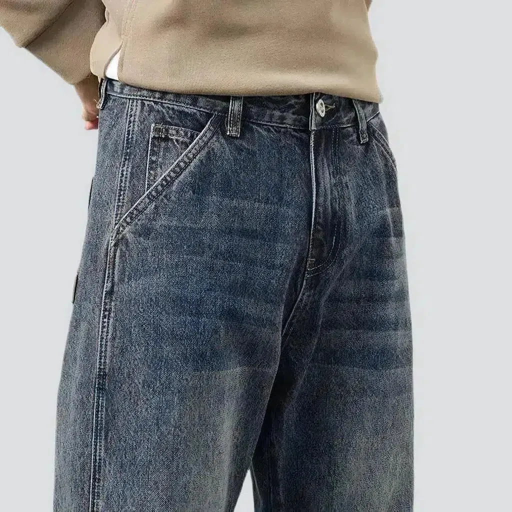 Baggy men's street jeans