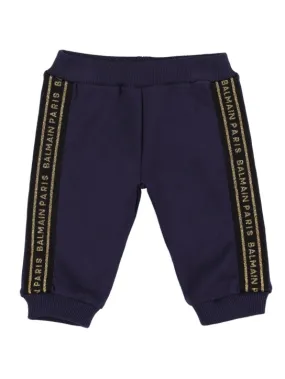 Balmain   Organic cotton sweatpants w/logo 