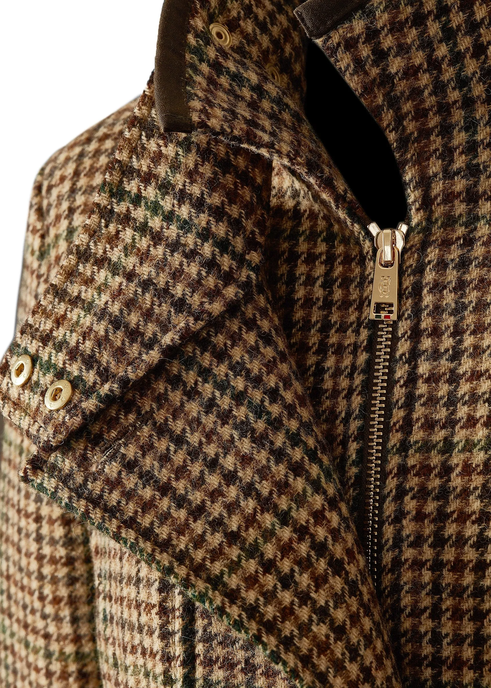 Balmoral Field Coat (Hailes Green Tweed)