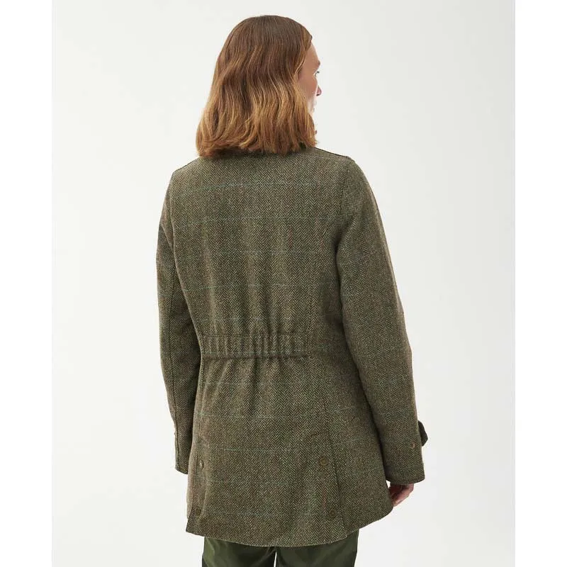 Barbour Fairfield Ladies Wool Tweed Waterproof Jacket - Gardenia