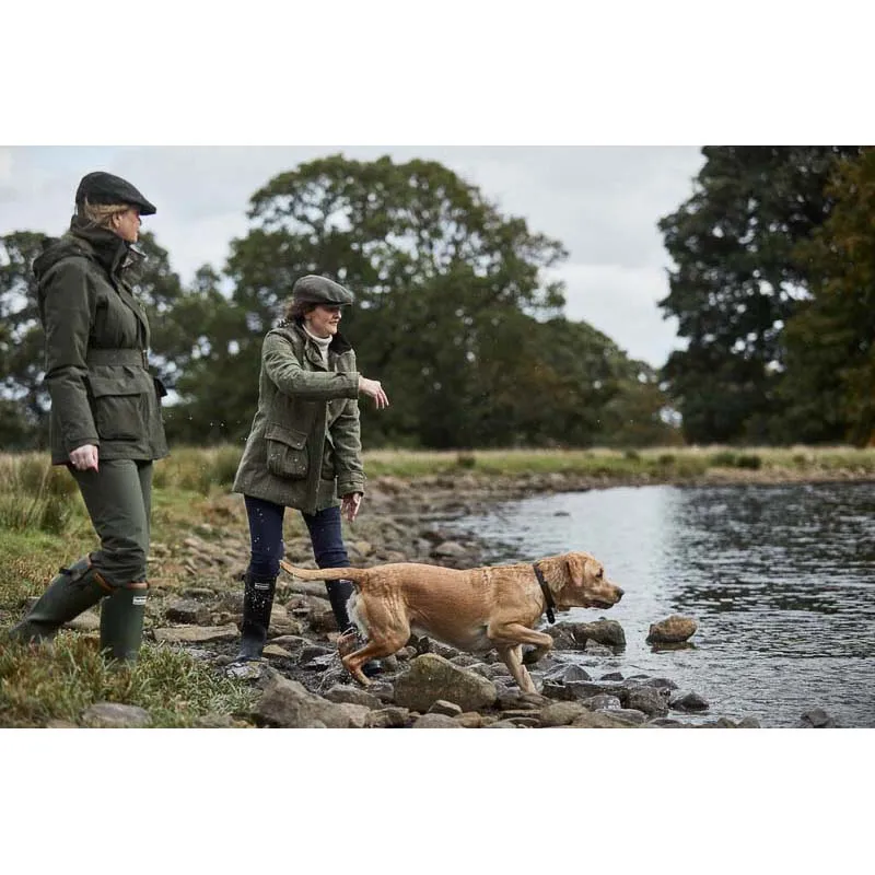 Barbour Fairfield Ladies Wool Tweed Waterproof Jacket - Gardenia