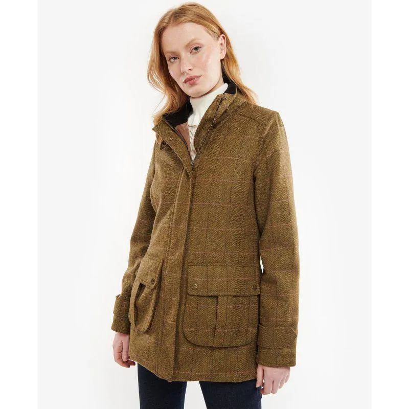 Barbour Fairfield Ladies Wool Tweed Waterproof Jacket - Windsor/Brown