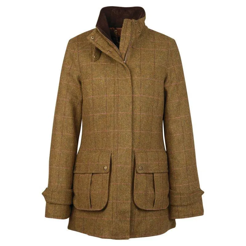 Barbour Fairfield Ladies Wool Tweed Waterproof Jacket - Windsor/Brown