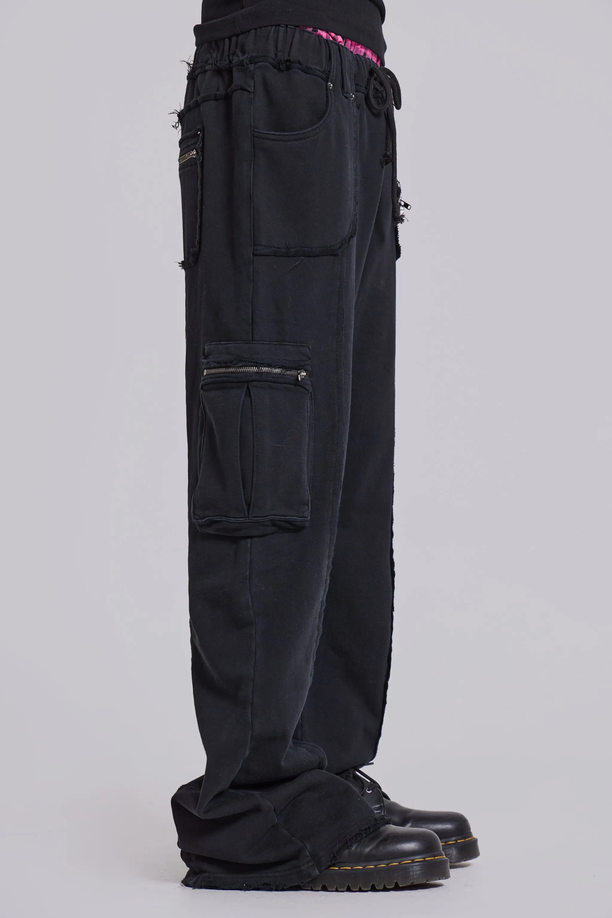 Black Shift Cargo Joggers