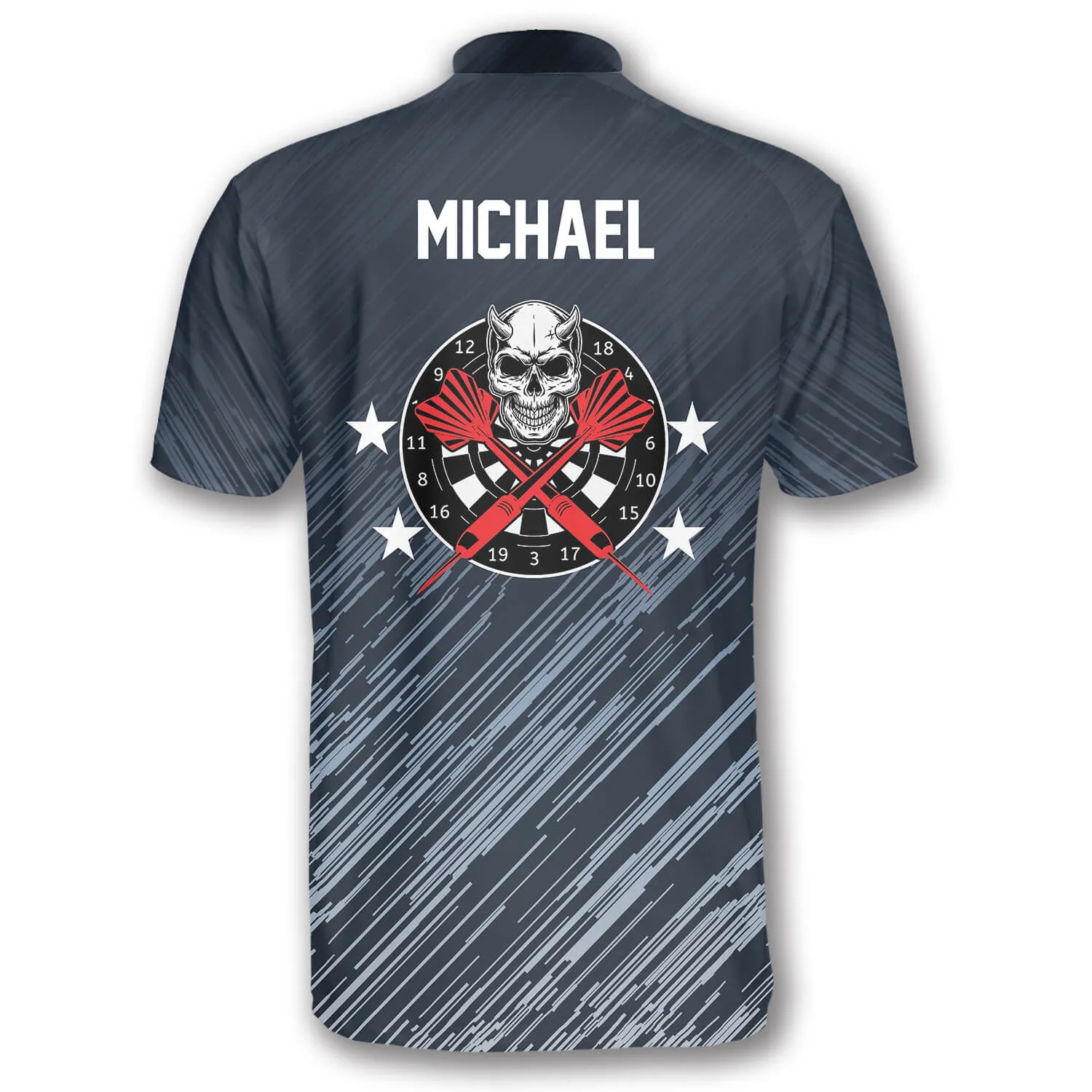 BullEye Silver Meteors Custom Darts Jerseys for Men, Idea Gift for Dart Lovers