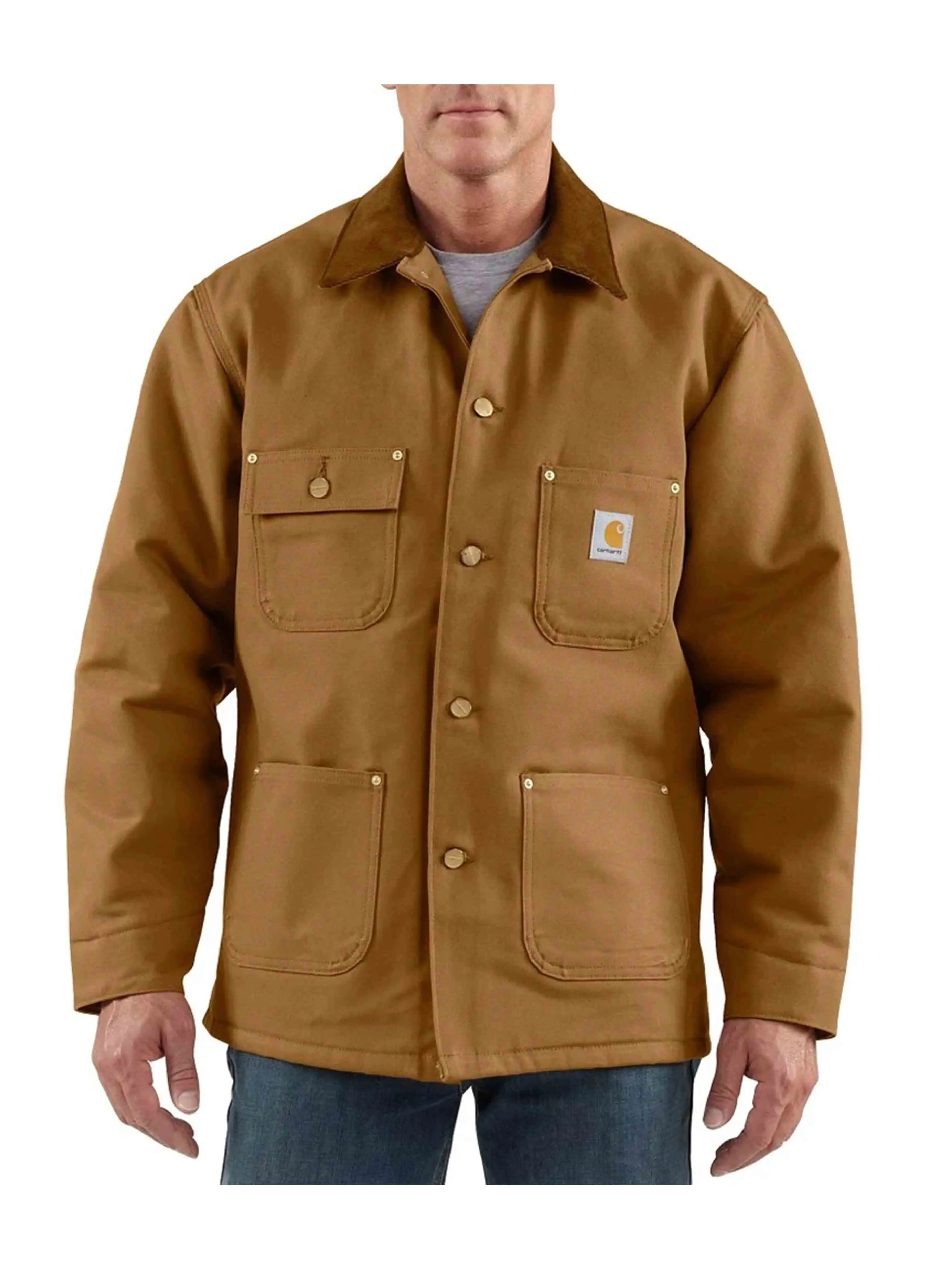 Carhartt Chore Coat Blanket Lined Brown