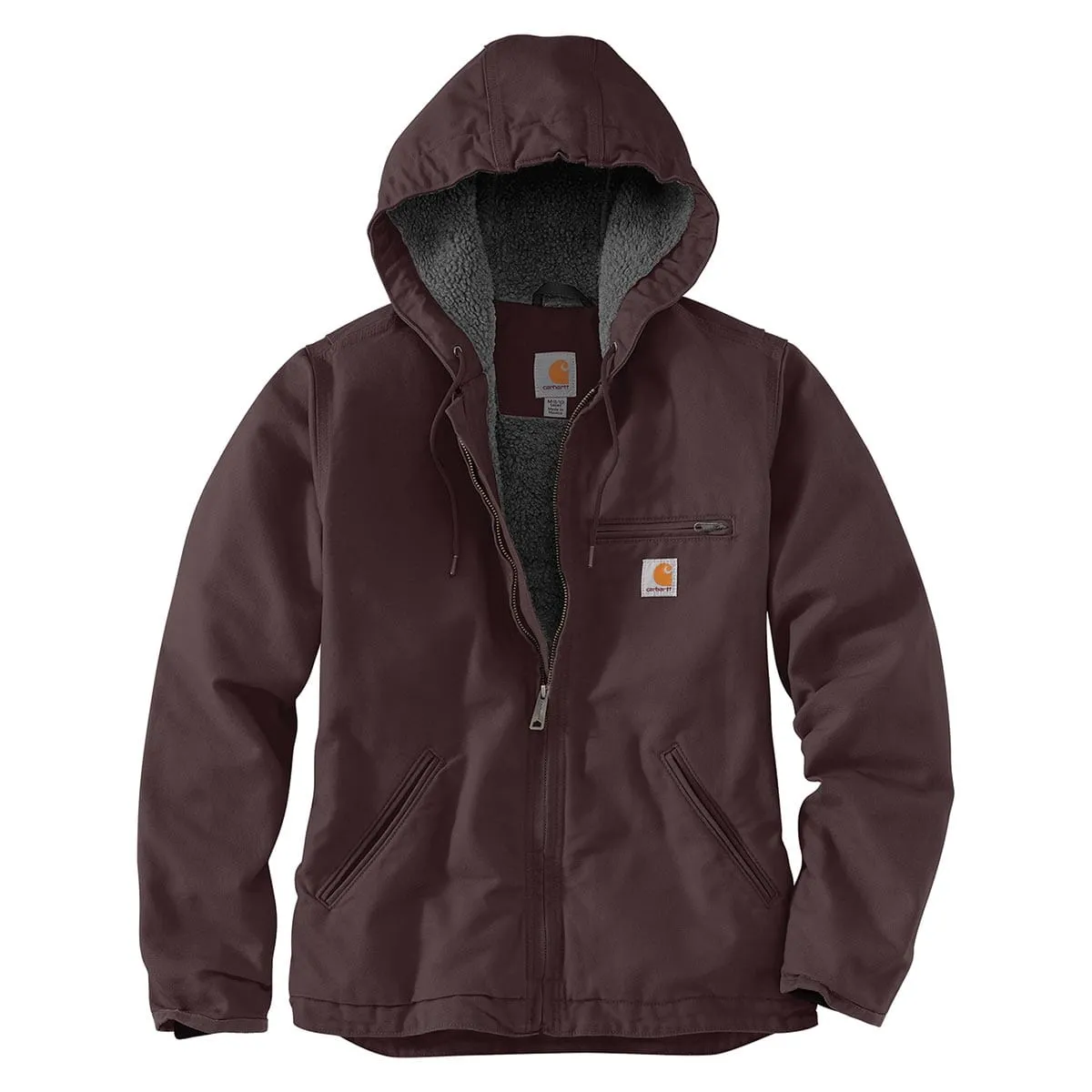 Carhartt Women's 0J141 Washed Duck Sherpa-Lined Jacket