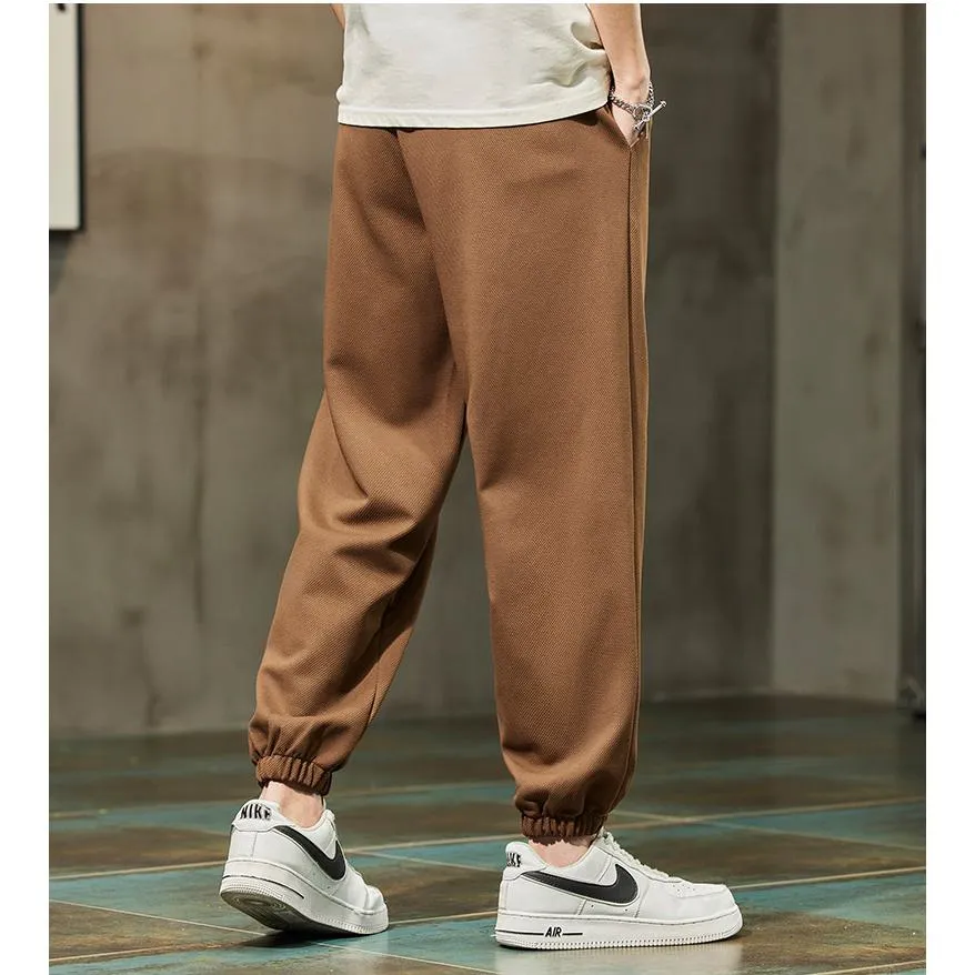 Casual Tapered Knitted Letter Sweatpant