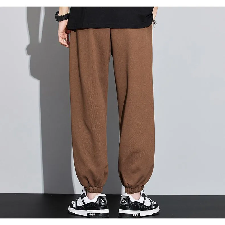 Casual Tapered Knitted Letter Sweatpant