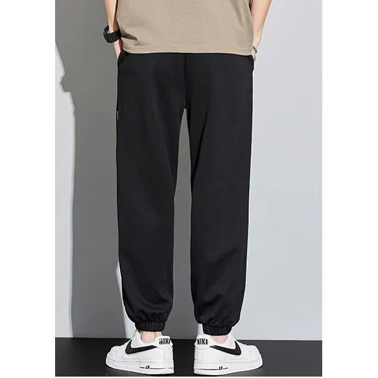 Casual Tapered Knitted Letter Sweatpant