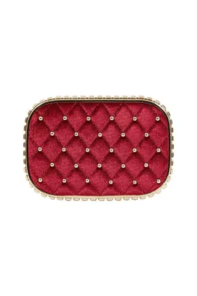 Catherine Velvet & Studded Elegant Evening Bag