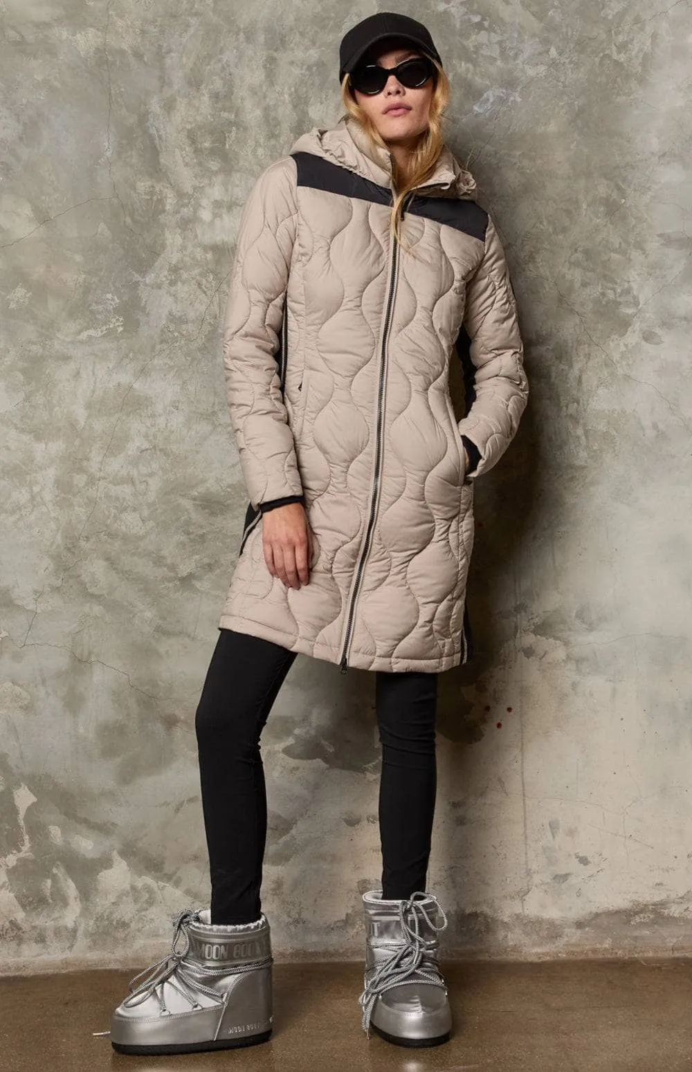 Chamonix Long Jacket | Stone