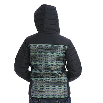 Cinch Women's Black, Green and Yellow Aztec Coat