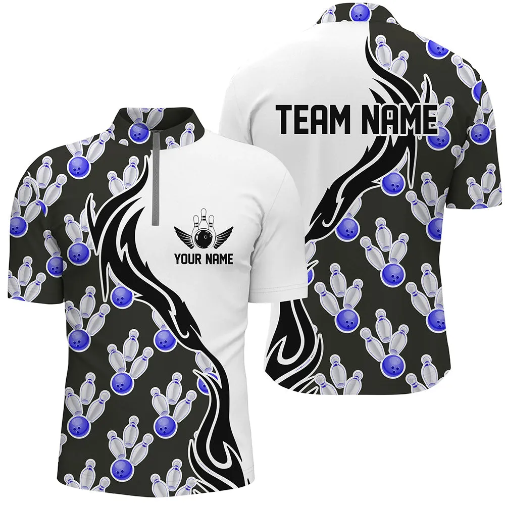 Custom Bowling Shirts For Men And Women, Personalized Bowling Team Jerseys Bowling Pattern