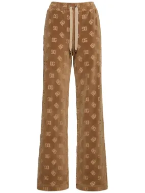 Dolce&amp;Gabbana   Monogram chenille sweatpants 