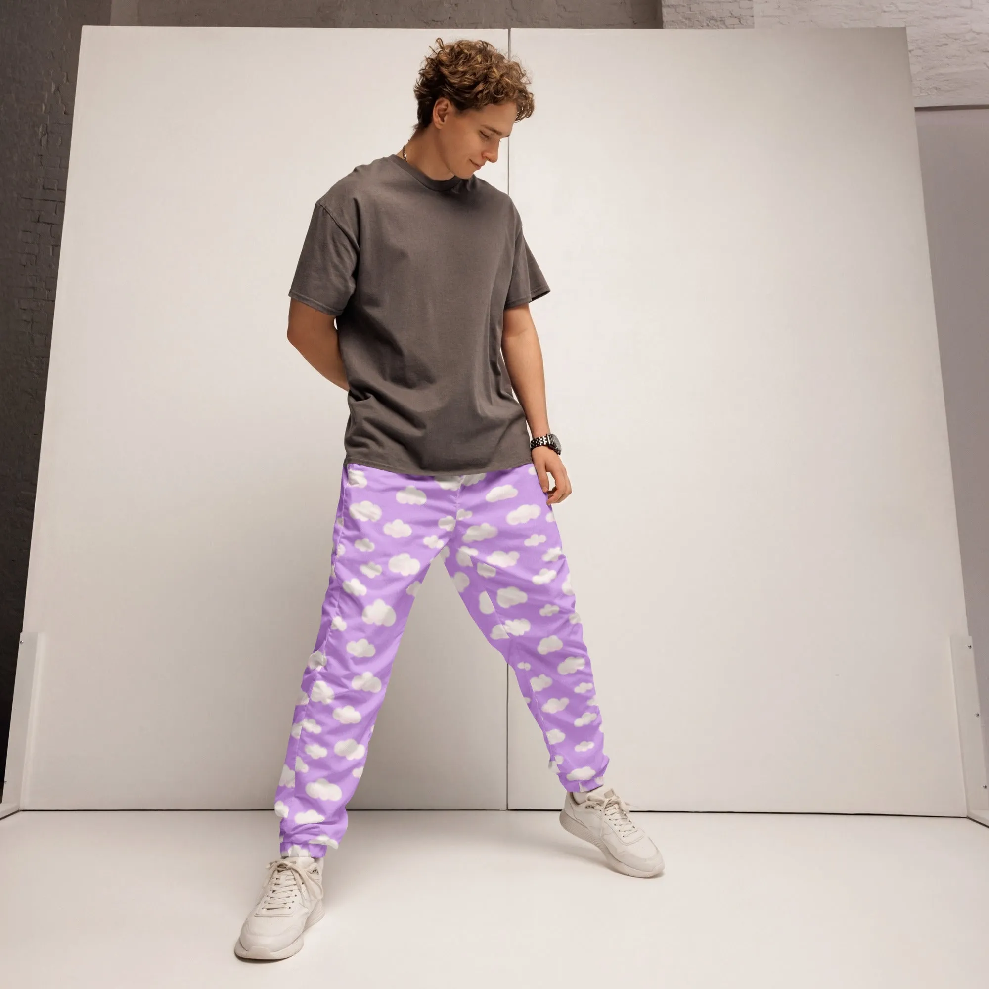 Dreamy Clouds Unisex Track Pants (Lilac)