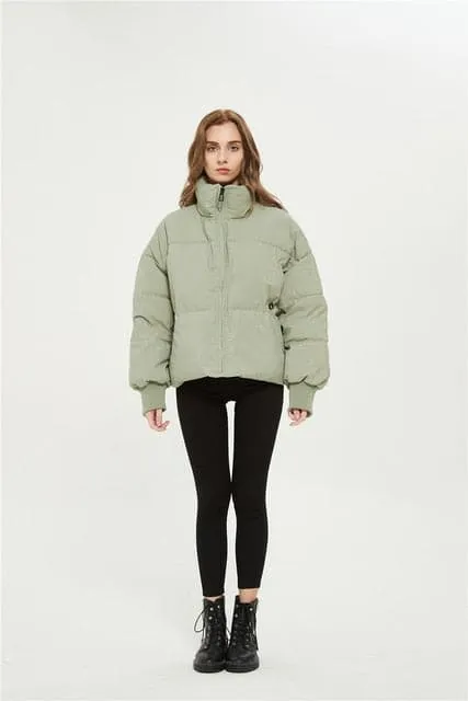 DressBetty - Winter Zipper Pockets Female Warm Elegant Coat