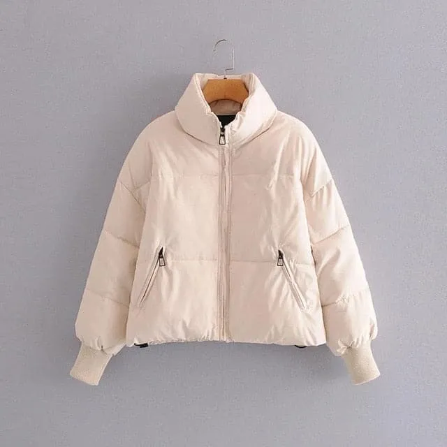 DressBetty - Winter Zipper Pockets Female Warm Elegant Coat