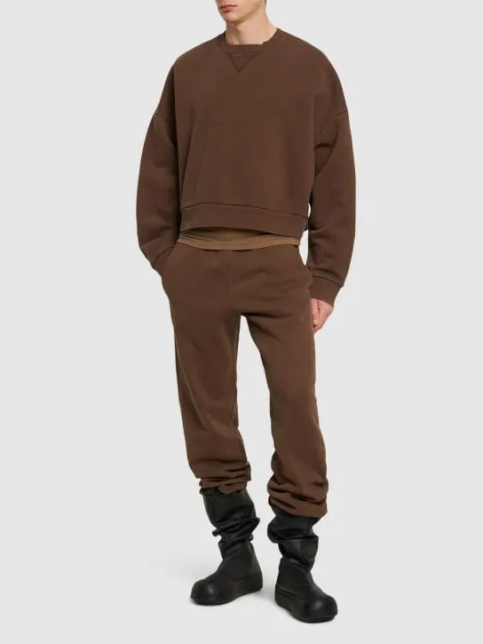 Entire Studios   Straight-leg cotton sweatpants 