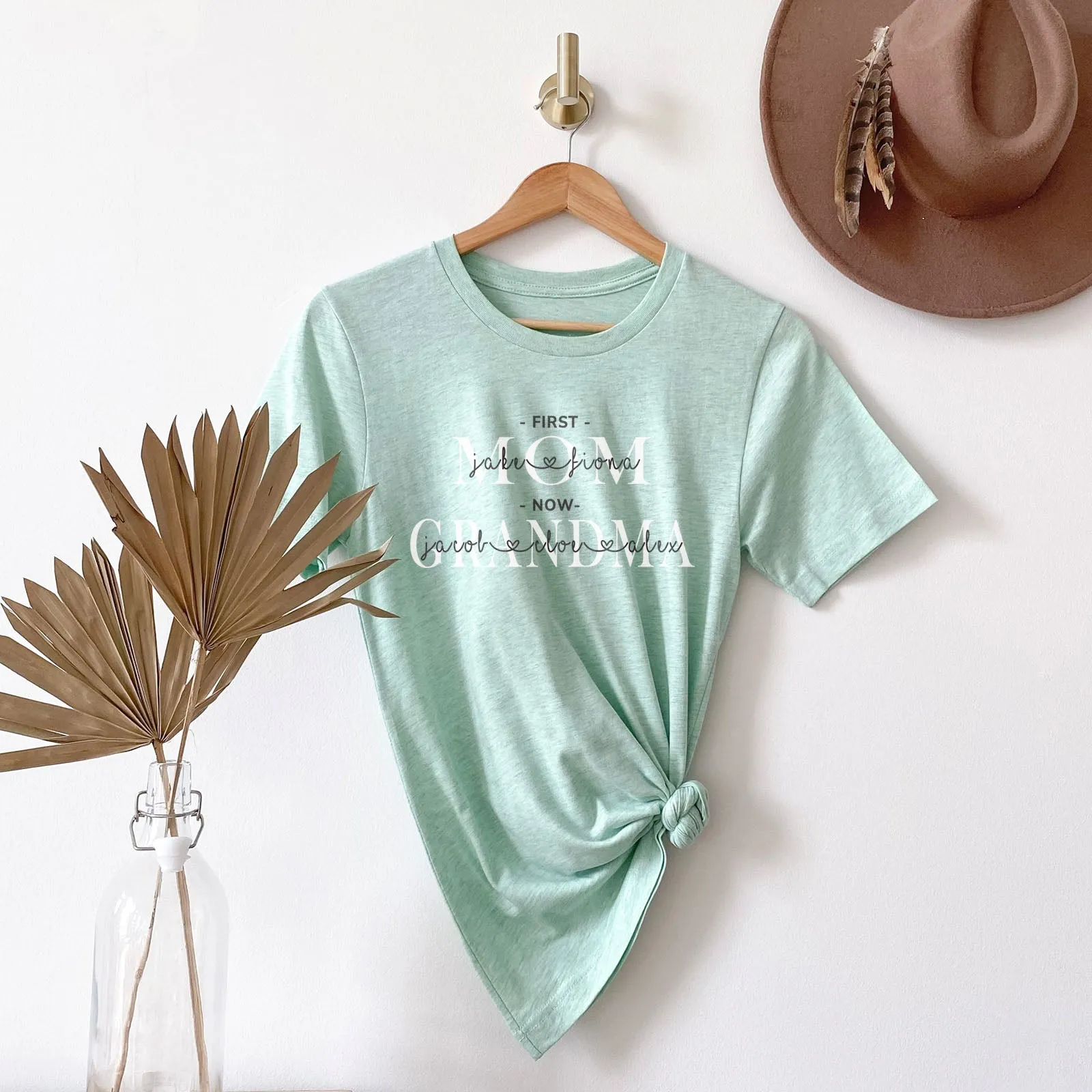 First Mom | Now Grandma Personalized Tee