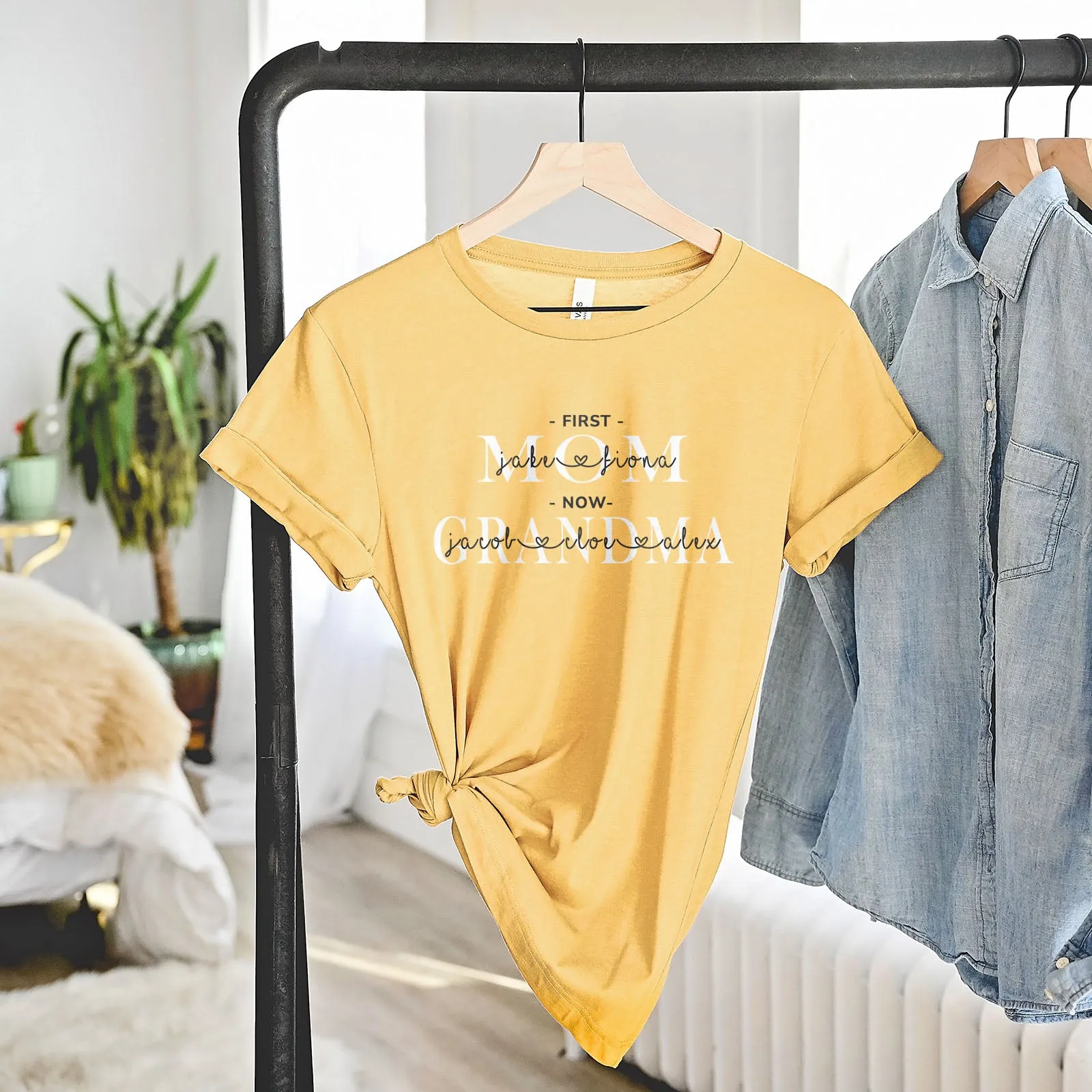 First Mom | Now Grandma Personalized Tee