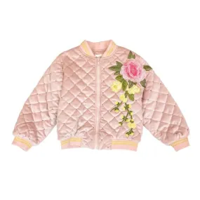 Floral Embroidered Quilted Jacket