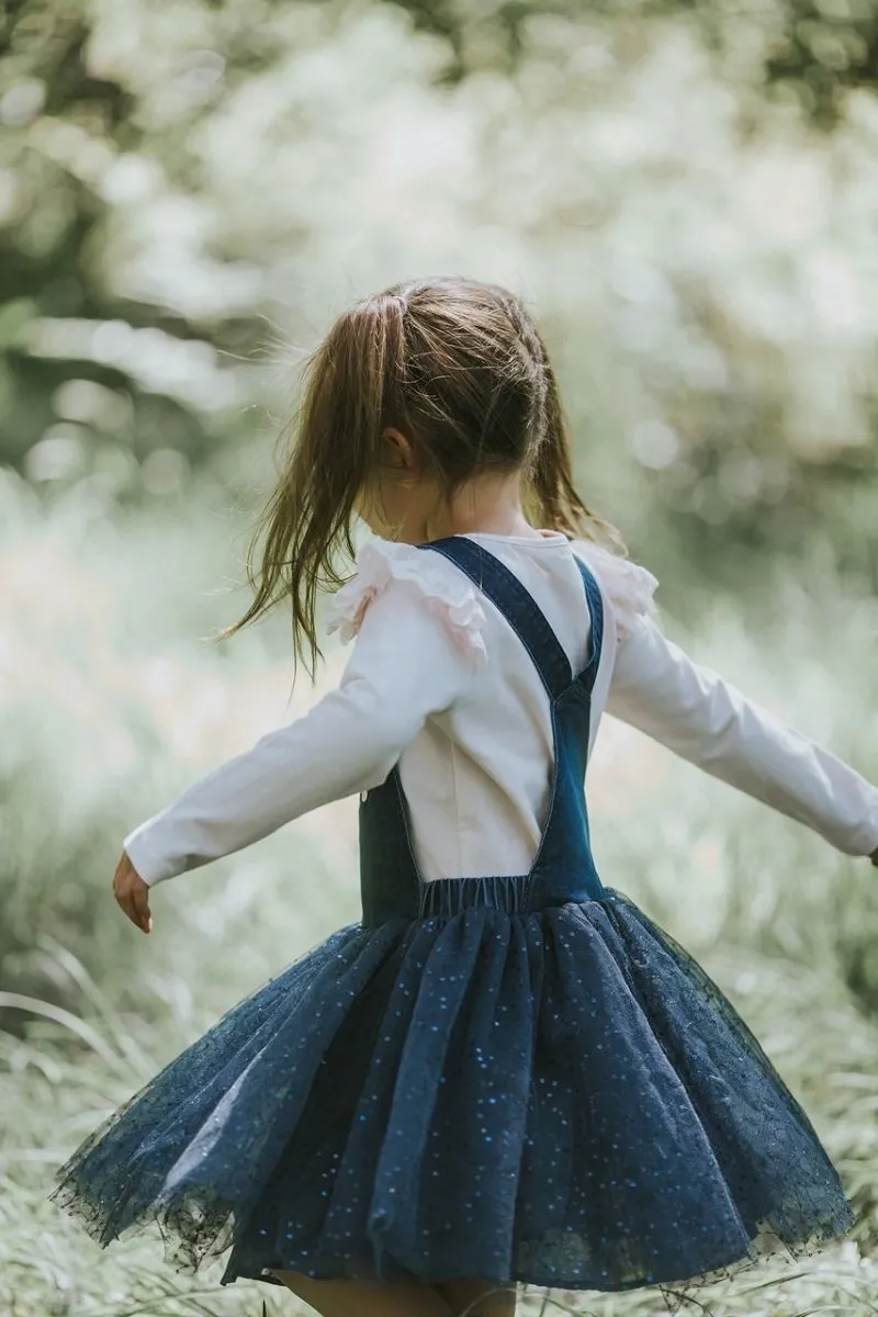 Fox & Finch Wildflower Tutu Dress - Denim