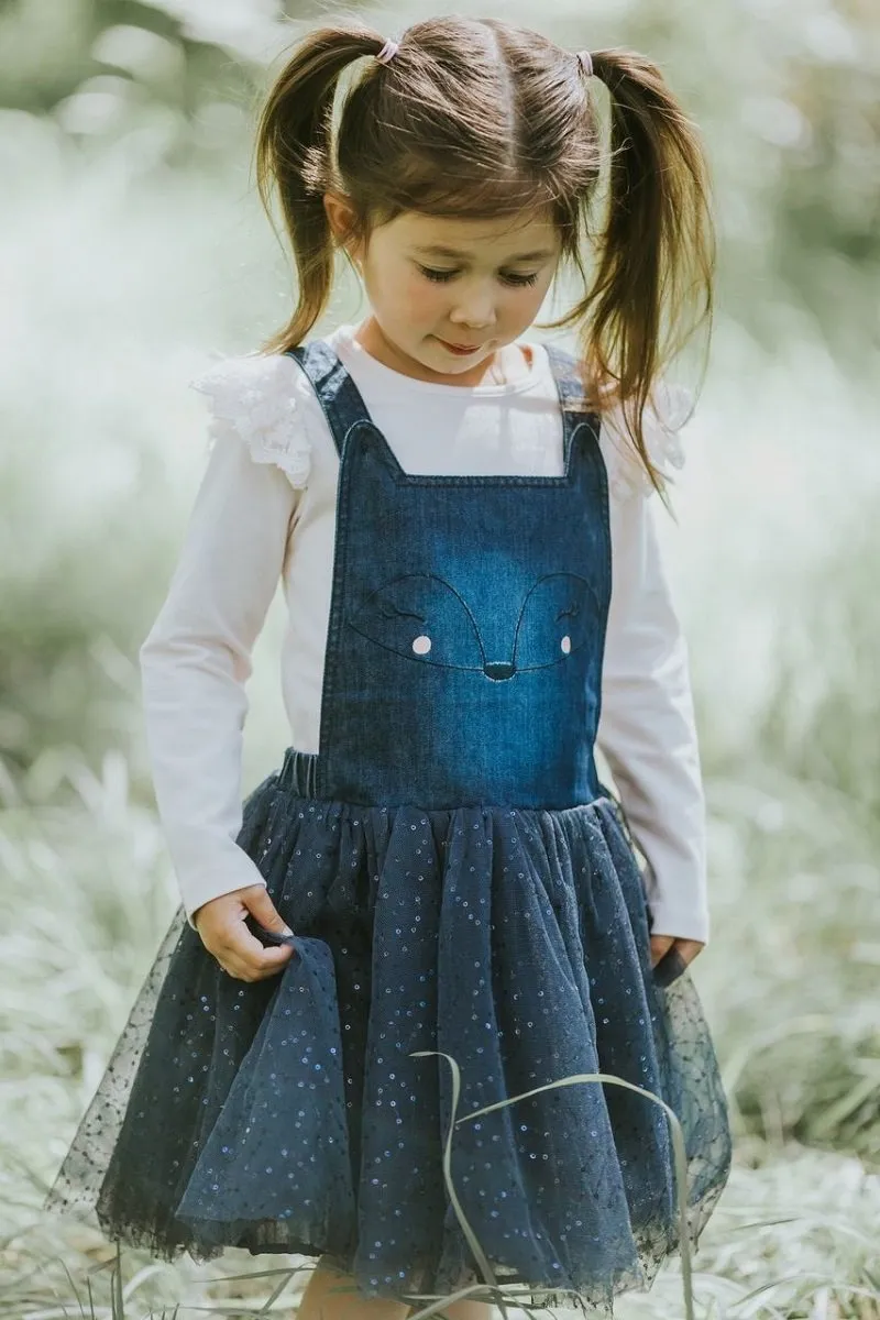 Fox & Finch Wildflower Tutu Dress - Denim