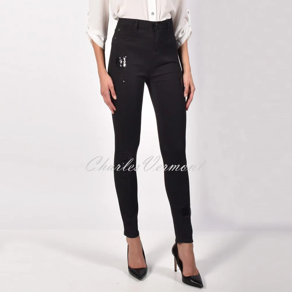 Frank Lyman Sequin Jean – Style 216115U (Black)