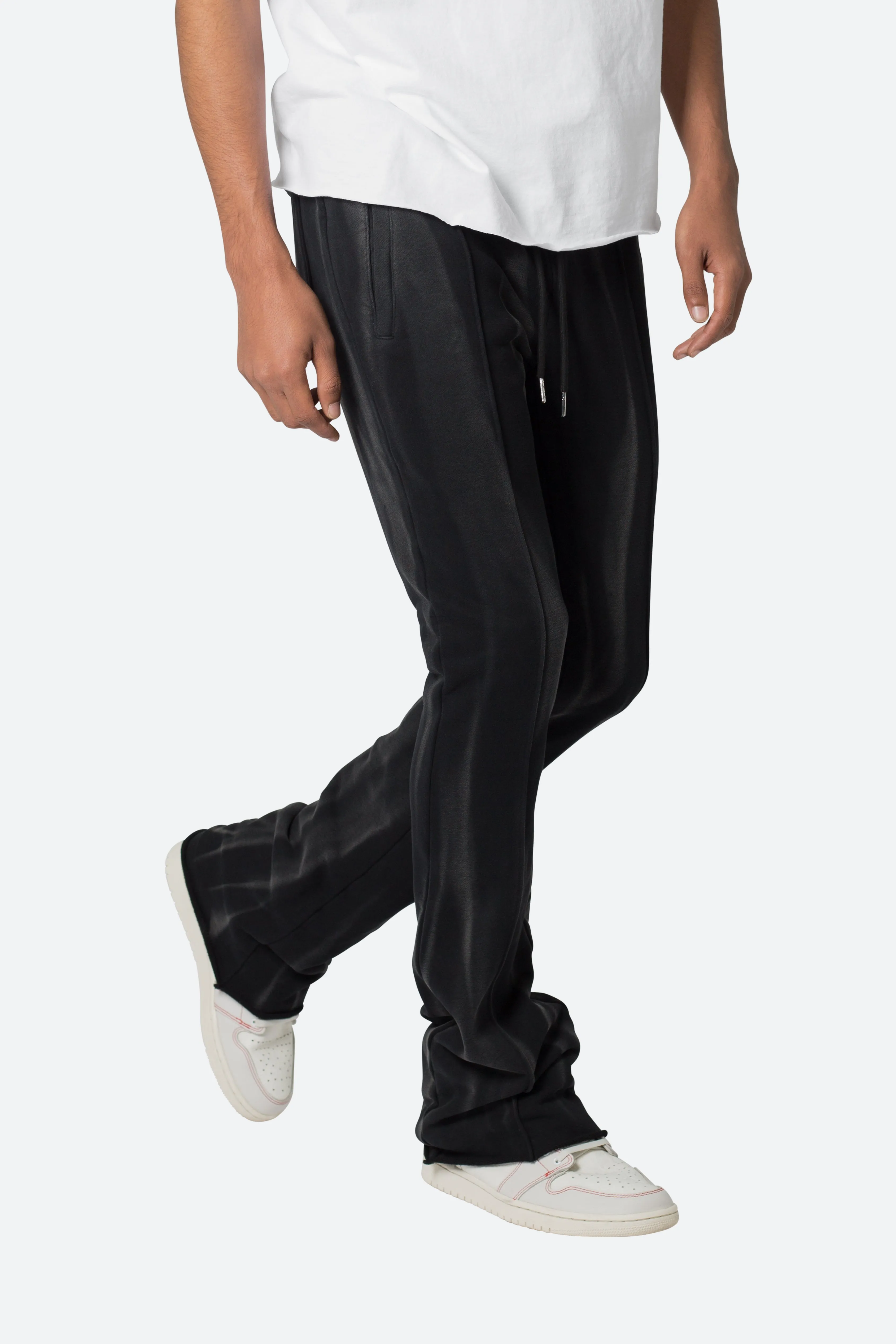 French Terry Flare Sweatpants - Black