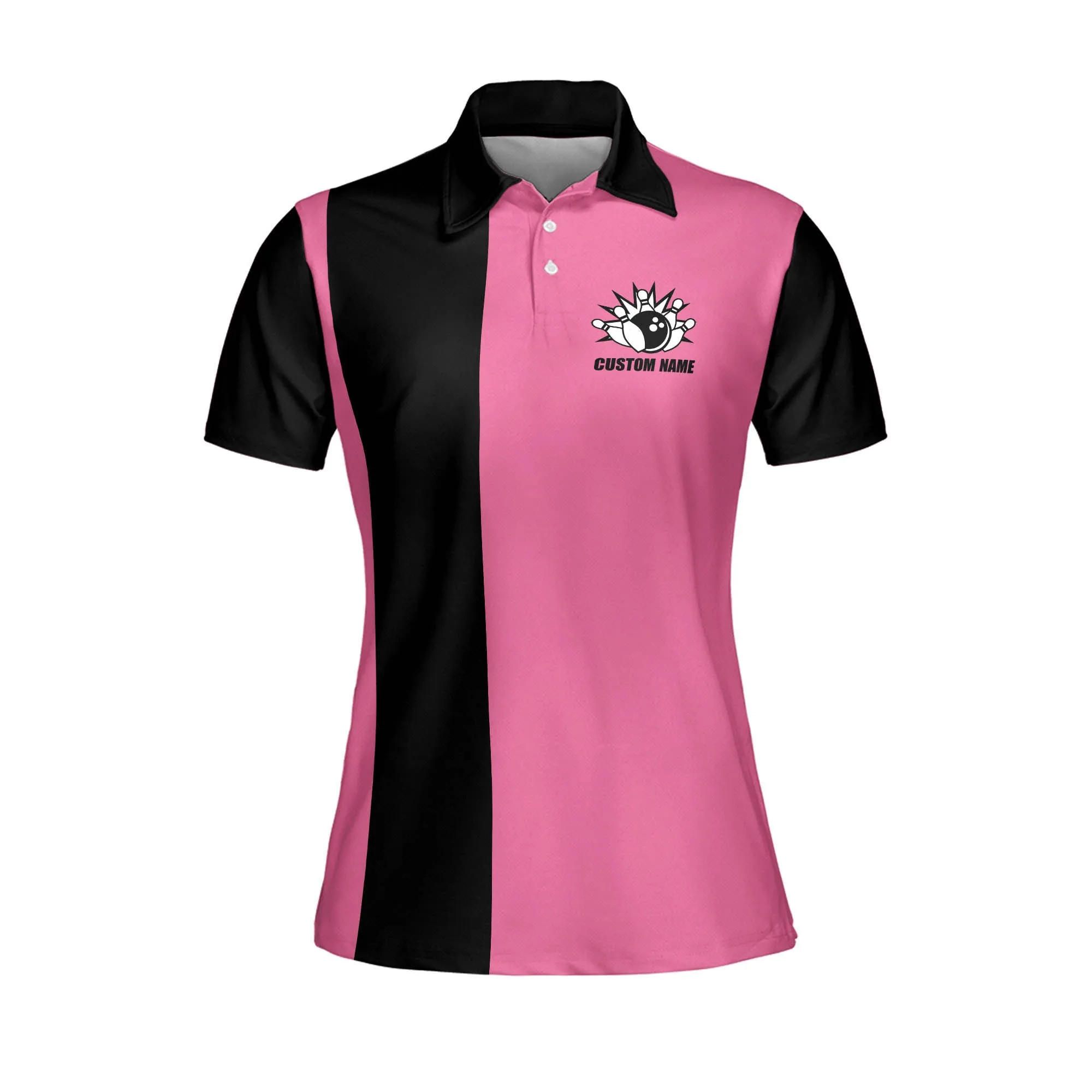 Get Your Mind Out of The Gutter Pink Polo Shirt, Personalized Bowling Polo Shirt