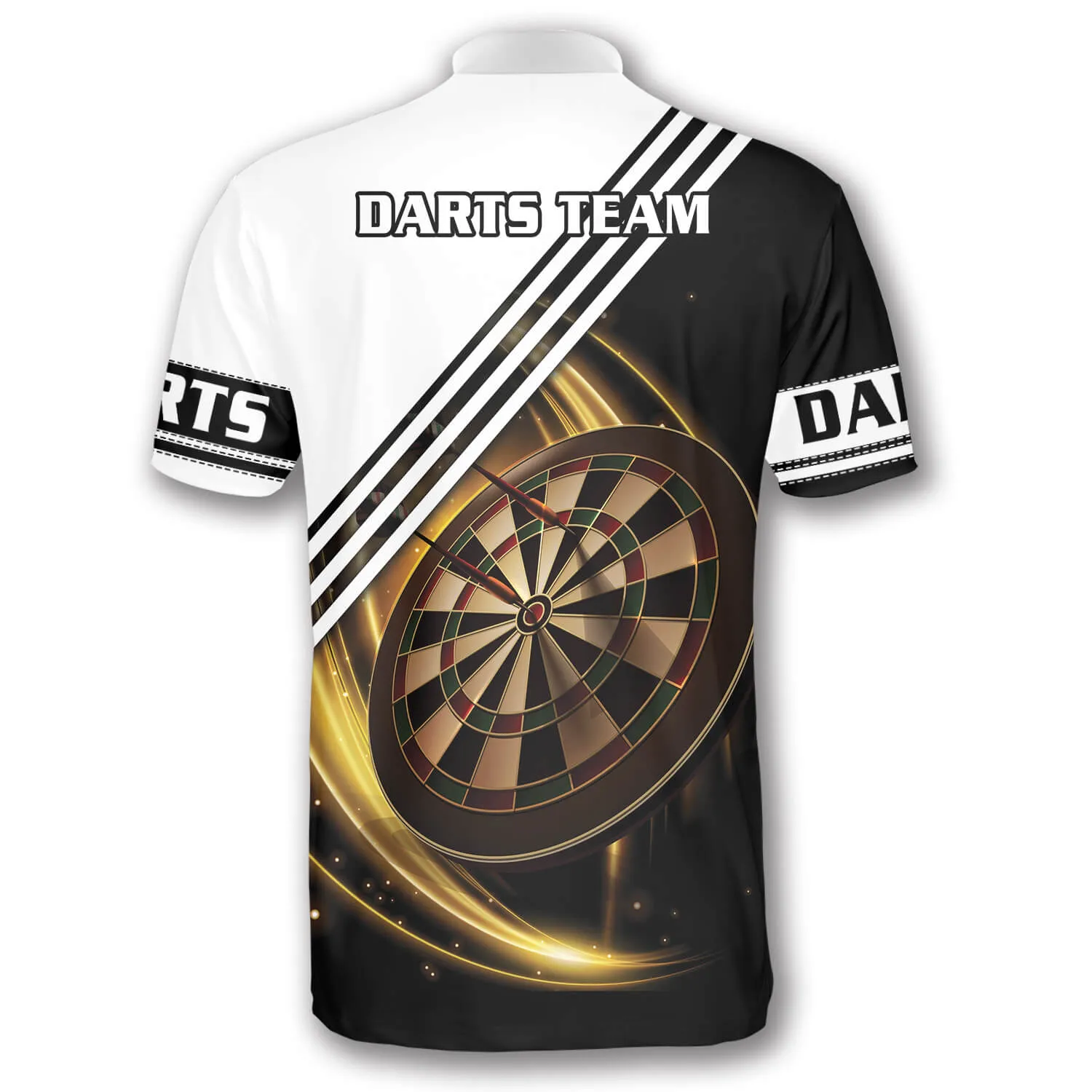 Golden Darts Board Custom Darts Jerseys For Men, Personalized Dartboard Pattern Dart Shirt