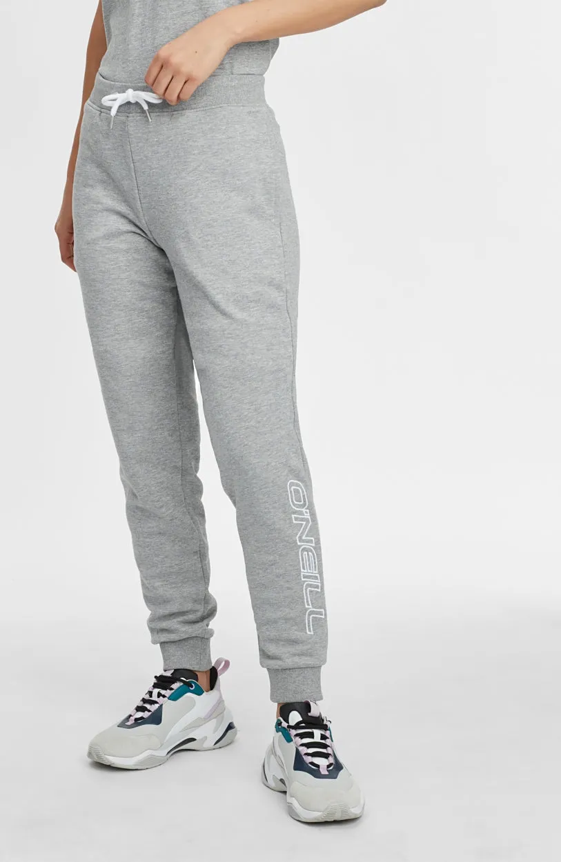 High-Waist Sweatpants | Silver Melee -A