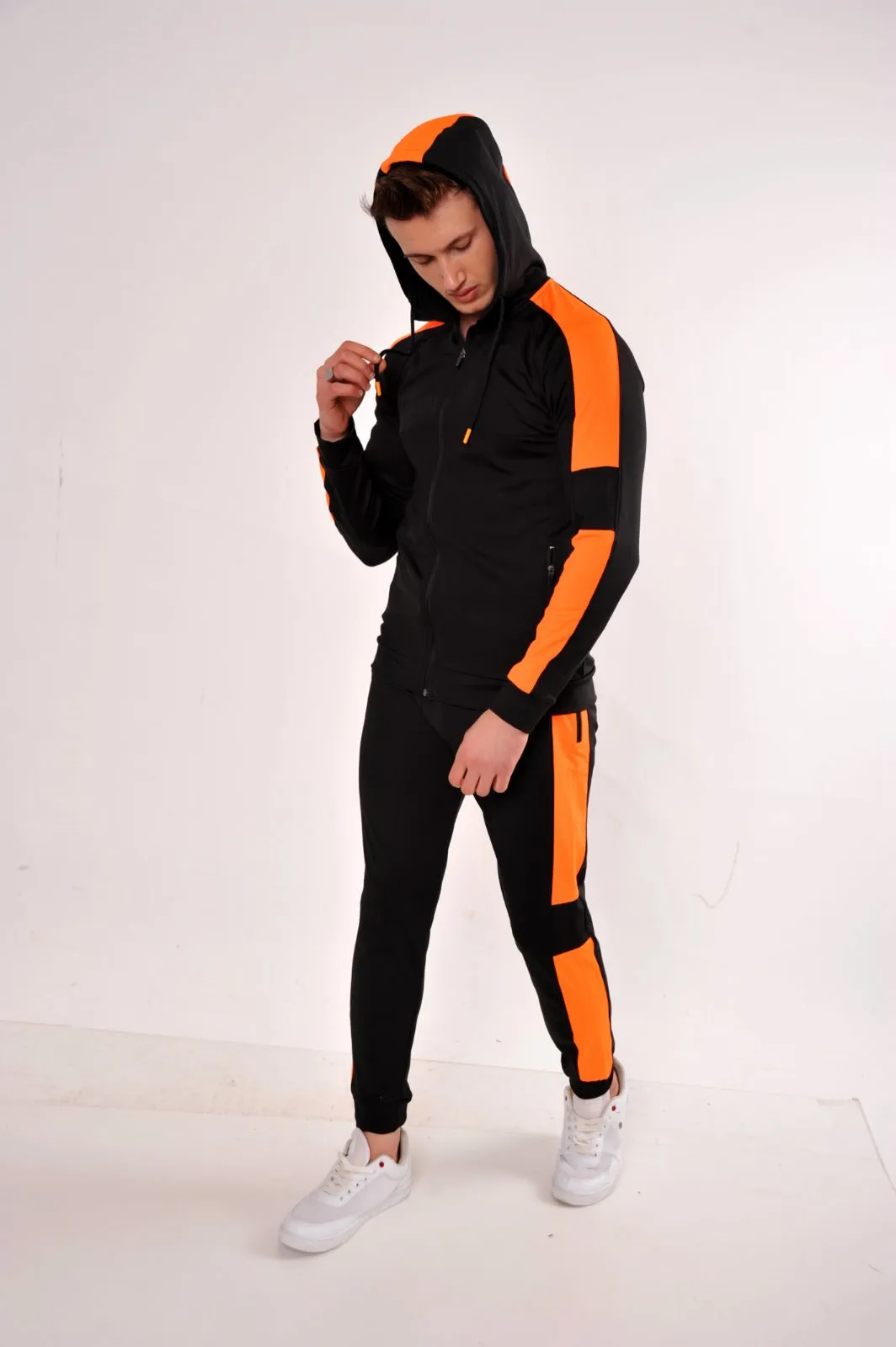 Highlight Black With Black Gradient Tracksuit Set (2pcs)