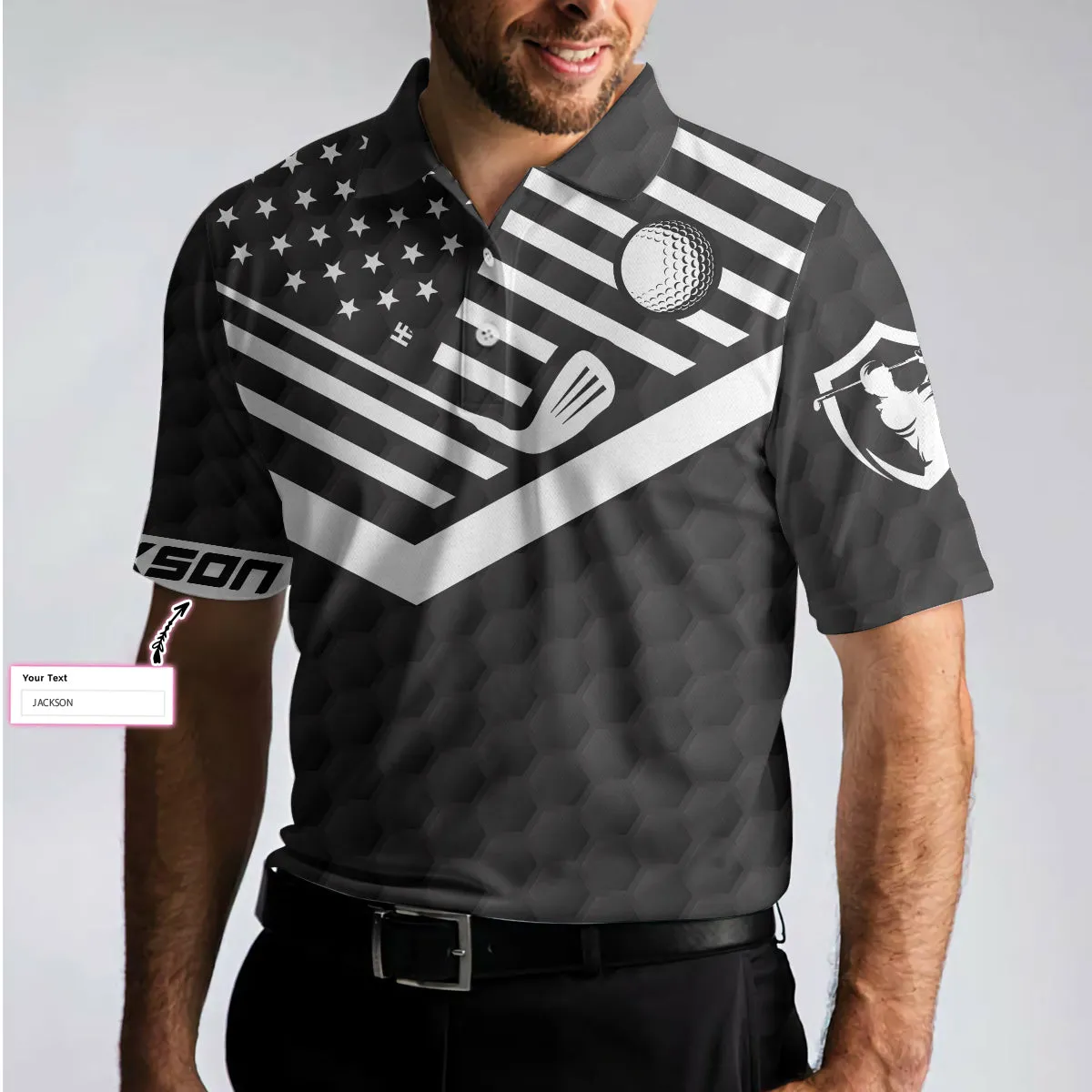 I Hate Golf Nice Shot I Love Golf Custom Polo Shirt, Personalized Golf Pattern Polo Shirt, Best Golf Shirt For Men Coolspod