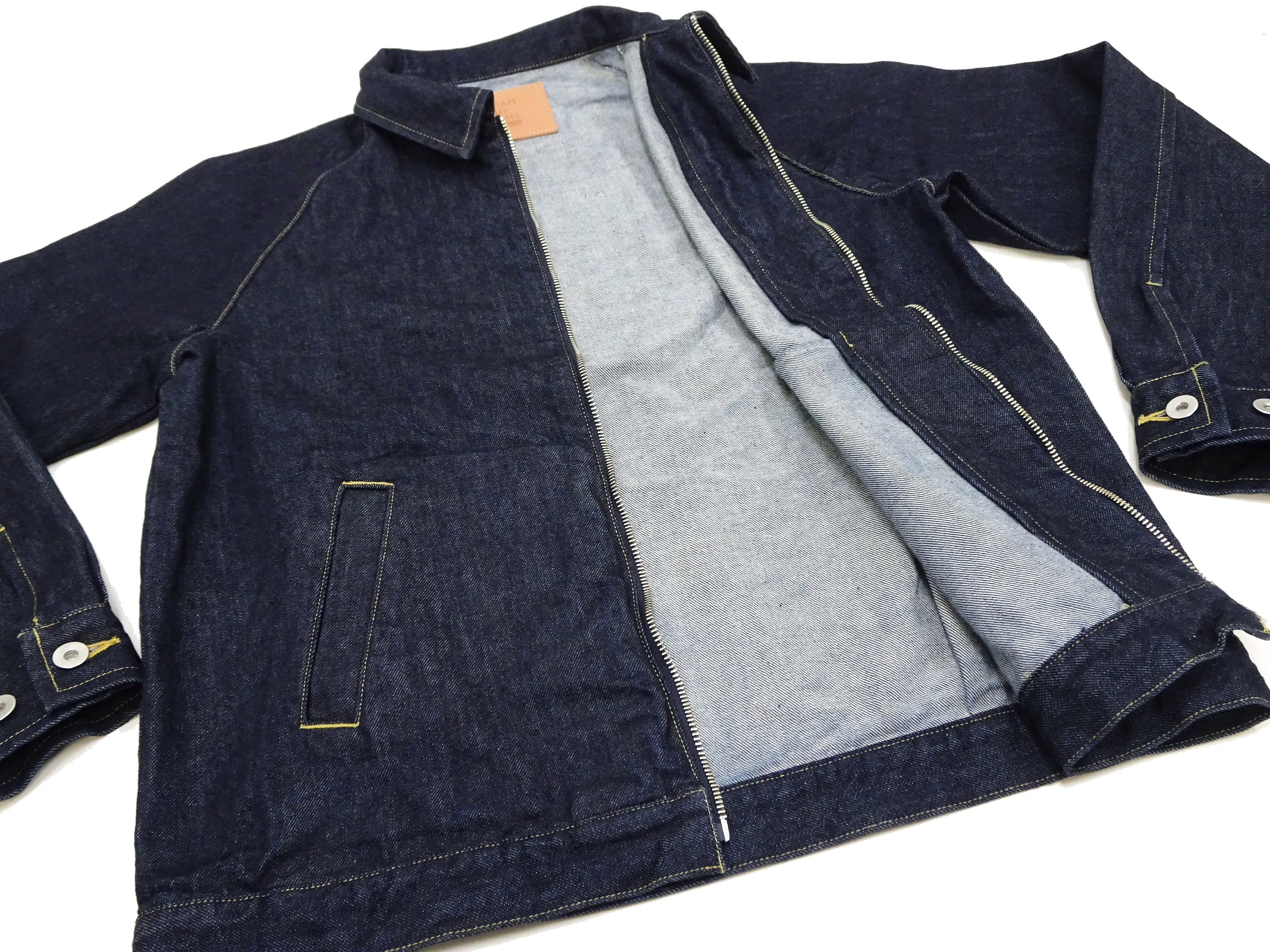 Japan Blue Jeans Denim Jacket JBOT1342 Men's Lightweight Zip-Front Jean Jacket JBOT1342 Indigo