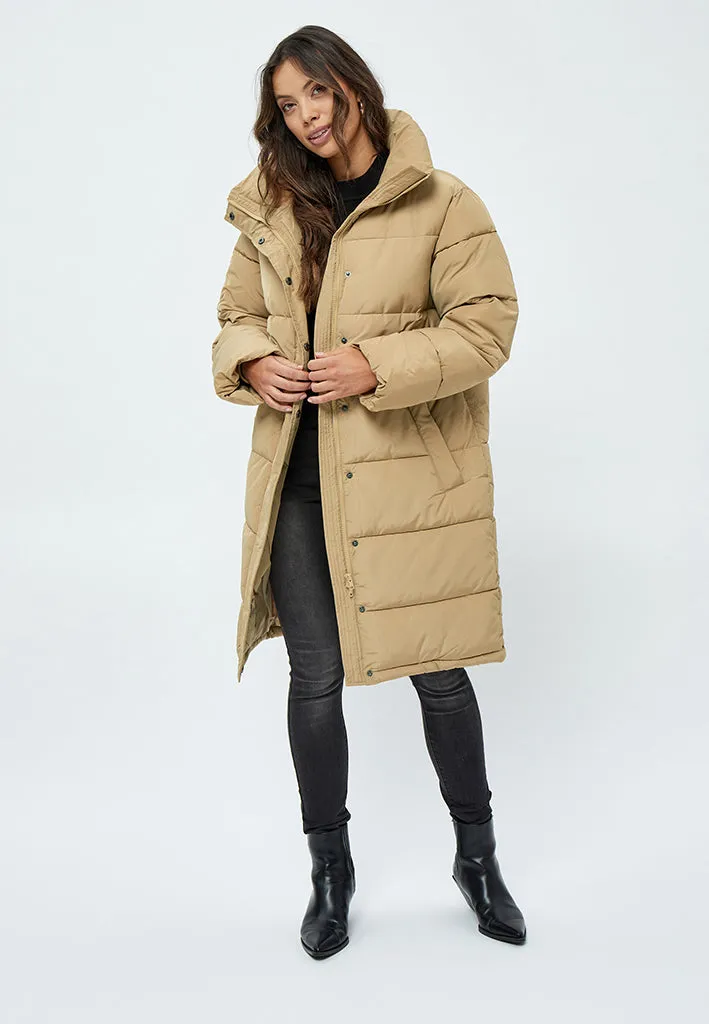 Kenza Puffer Coat - Lark beige