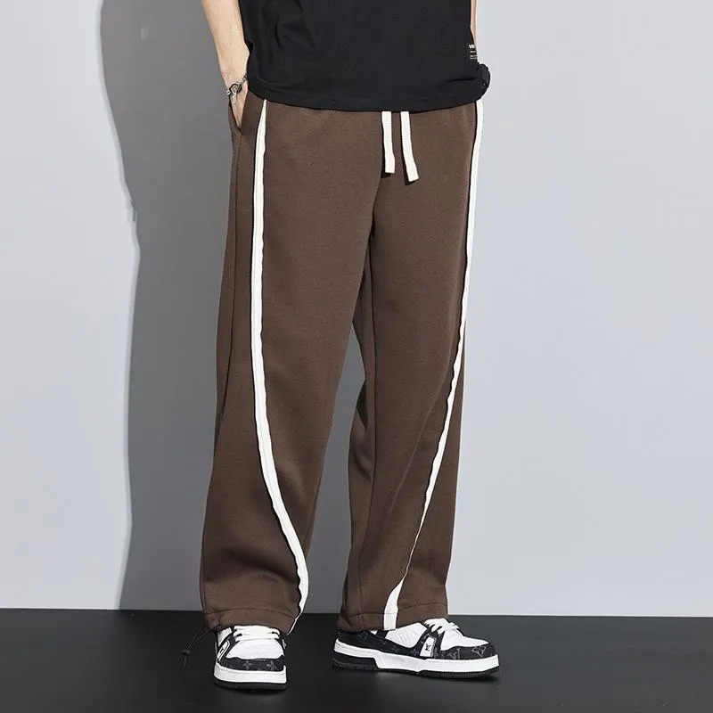 Knitted Sports Loose Fit Drawstring Tapered Sweatpant