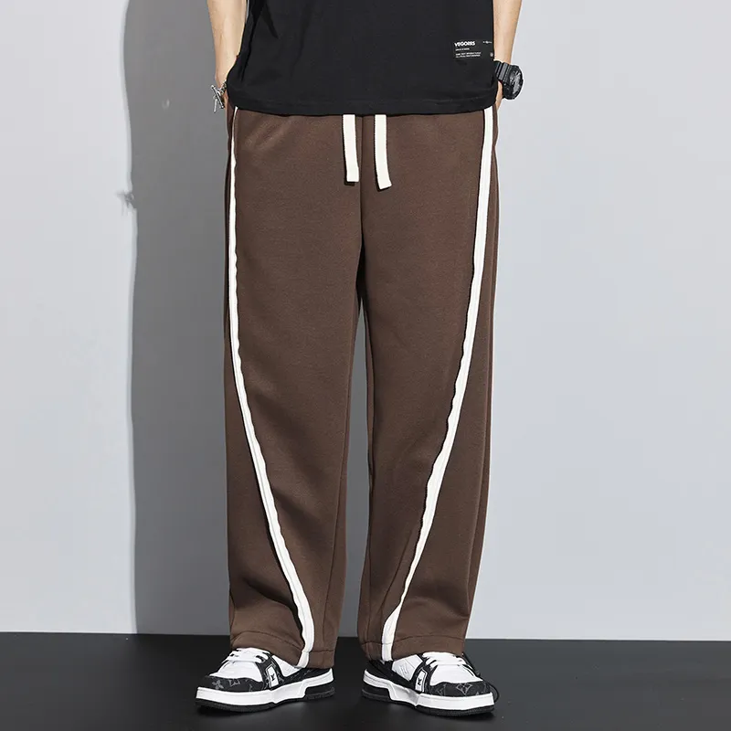 Knitted Sports Loose Fit Drawstring Tapered Sweatpant