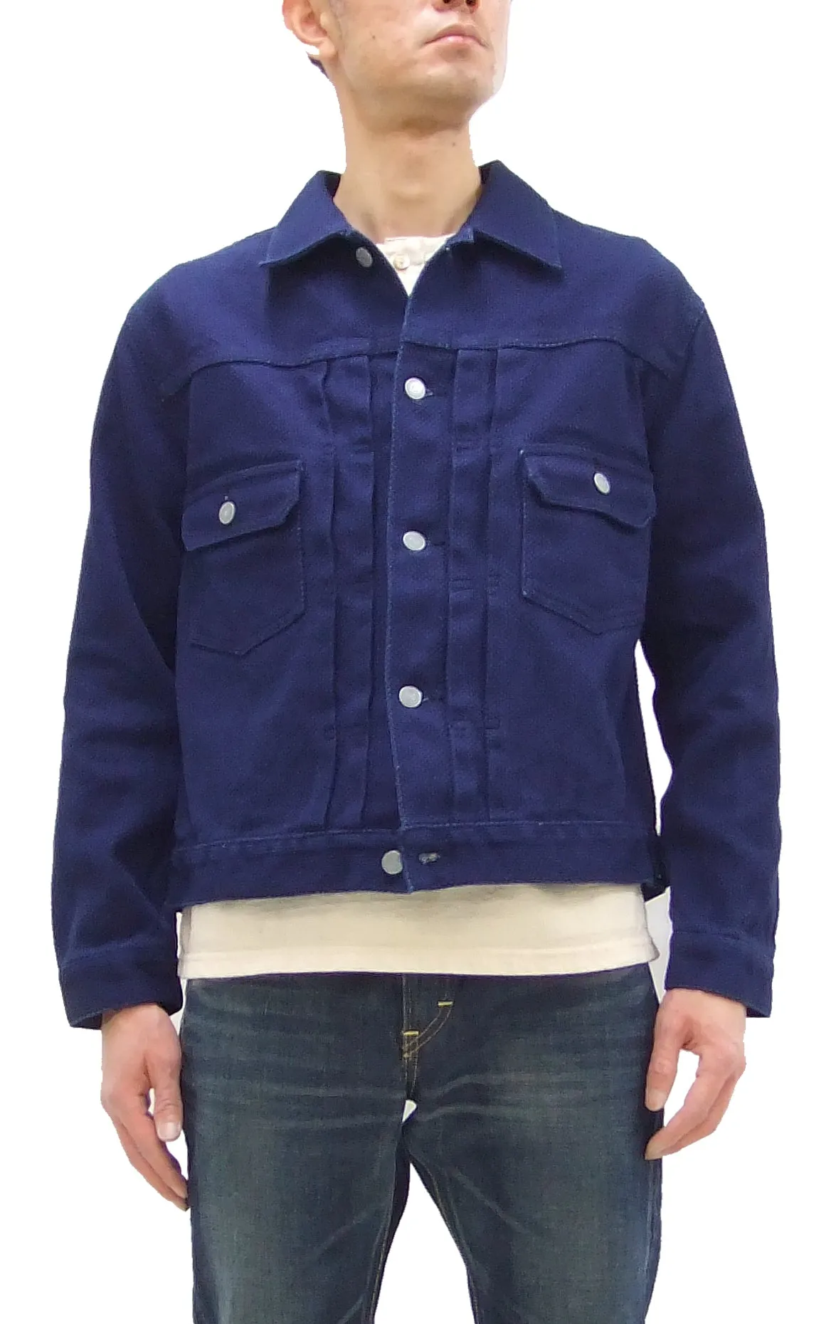 Kojima Genes Sashiko Jacket rnb5049 Men's Type 2 Style Japanese Sashiko Indigo Jacket RNB-5049