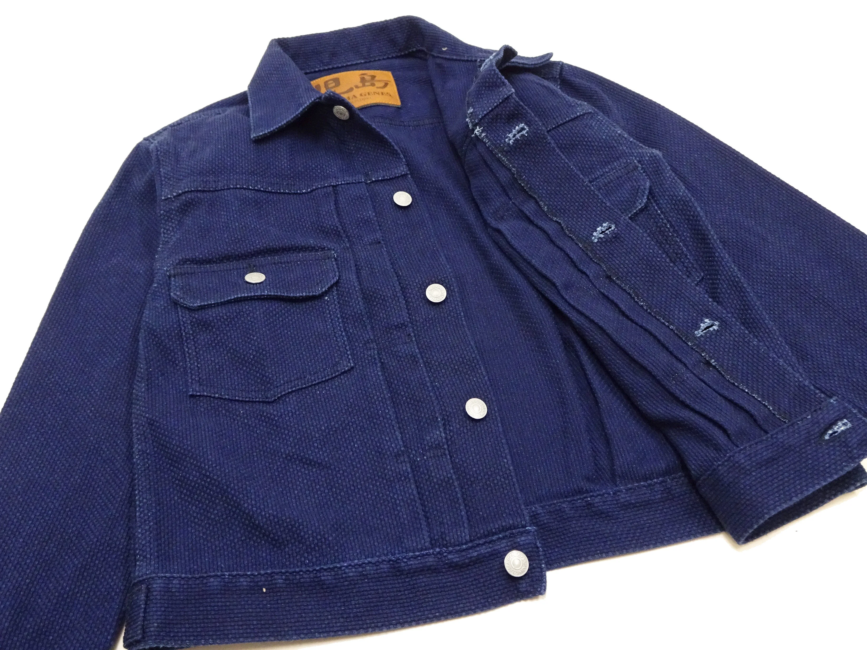 Kojima Genes Sashiko Jacket rnb5049 Men's Type 2 Style Japanese Sashiko Indigo Jacket RNB-5049