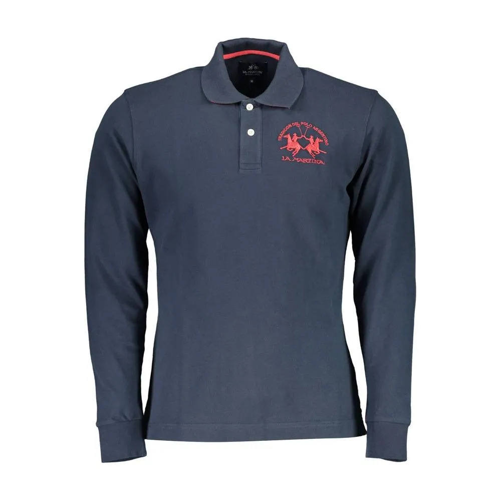 La Martina Elegant Long-Sleeved Polo - Contrast Detailing