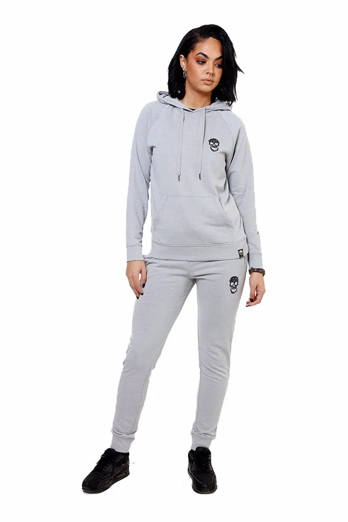 Ladies Slim Fit Silver Sweatpants